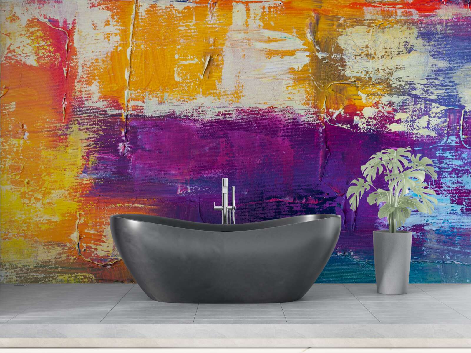 Fotobehang zonsondergang cottage bij de vijver