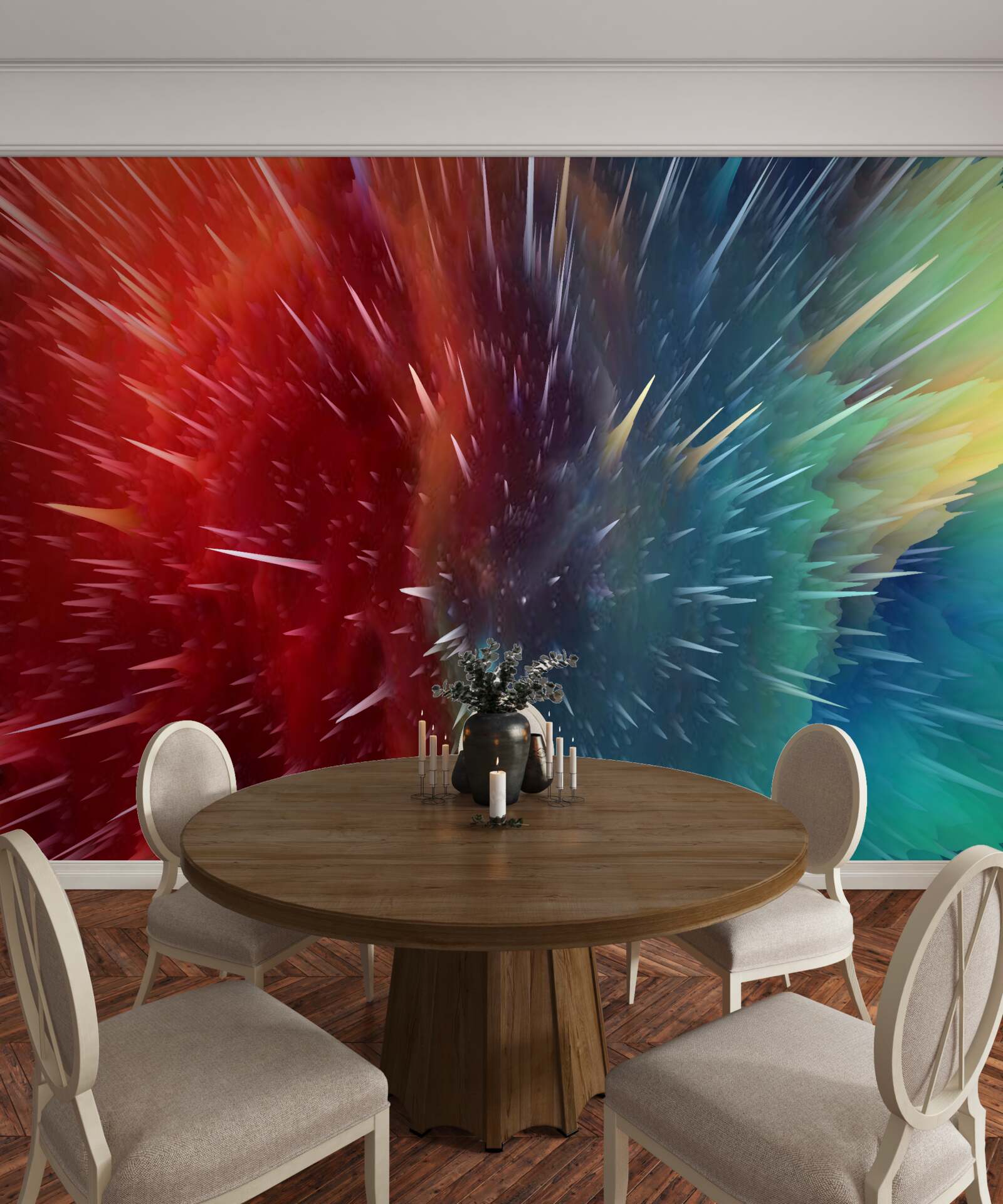 voor de keuken fotobehang