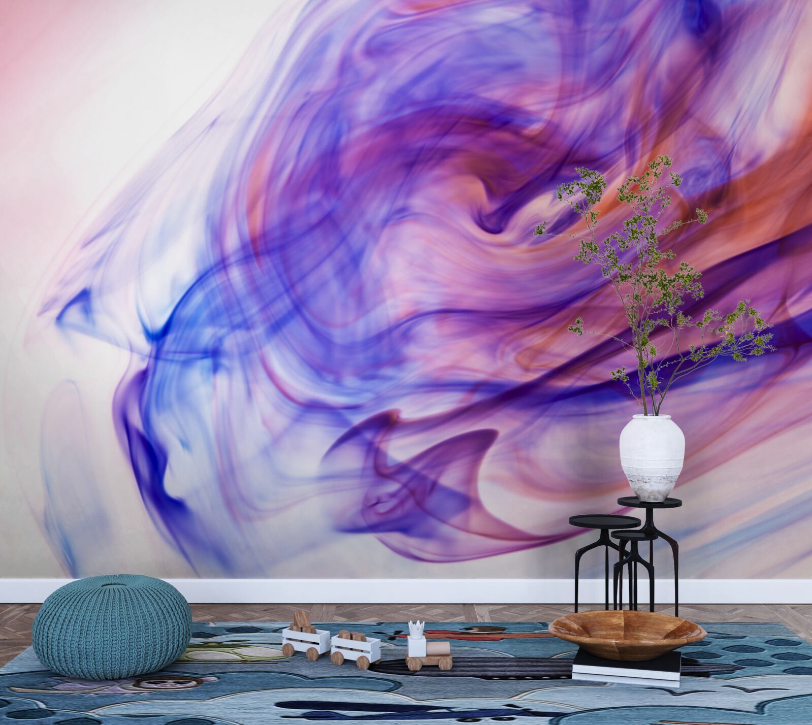 Fotobehang lichtpaarse vlekken