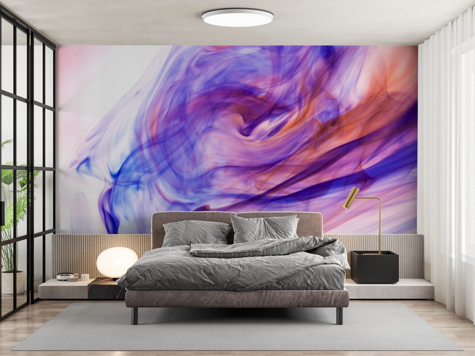 Fotobehang lichtpaarse vlekken