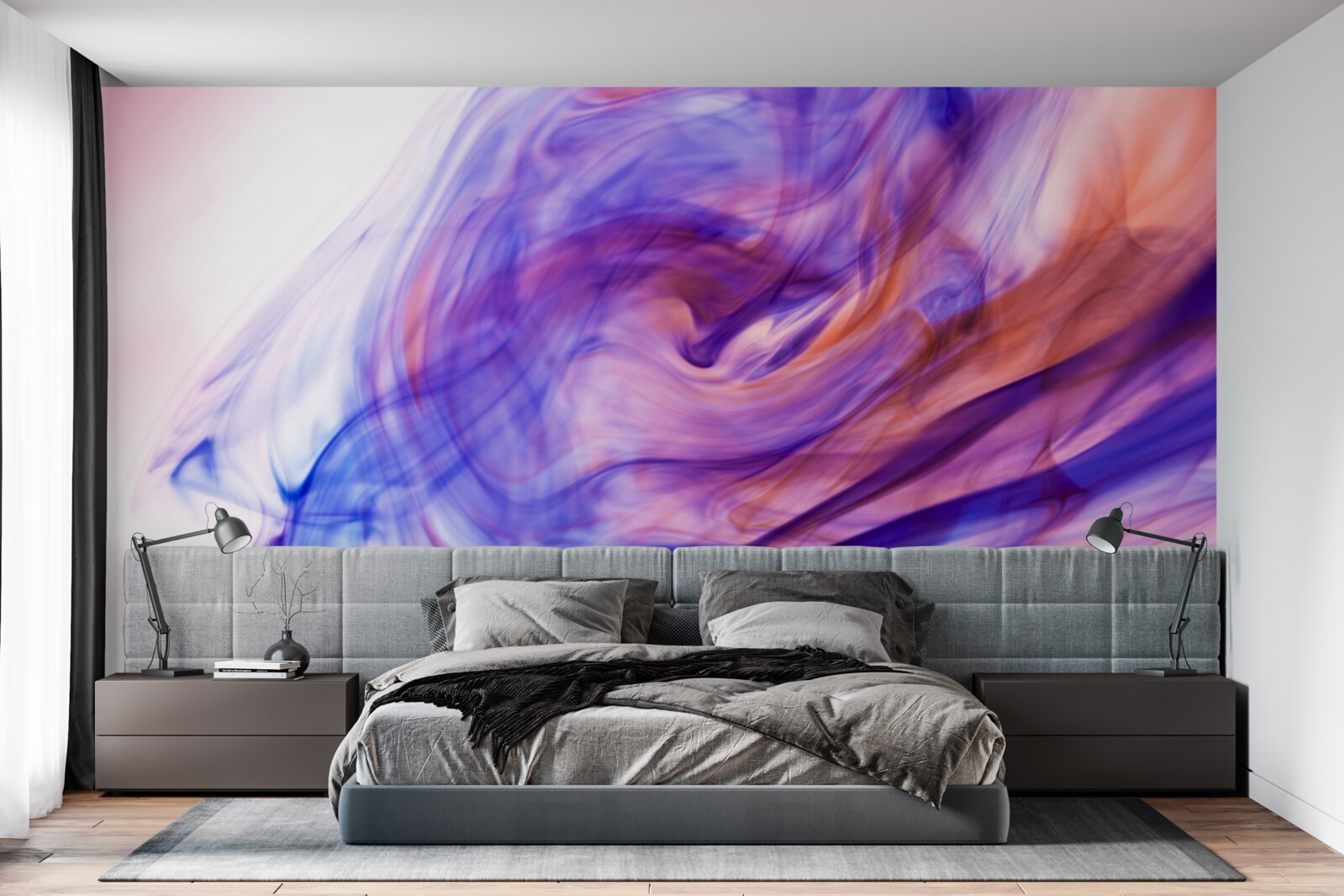 Fotobehang lichtpaarse vlekken