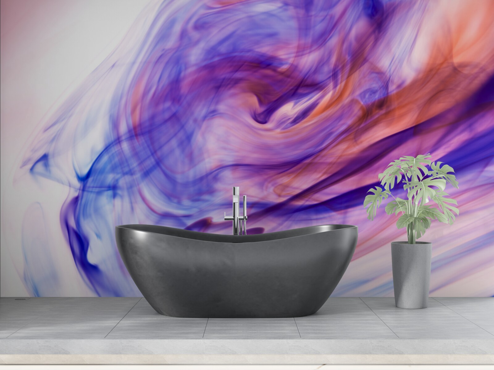 Fotobehang lichtpaarse vlekken