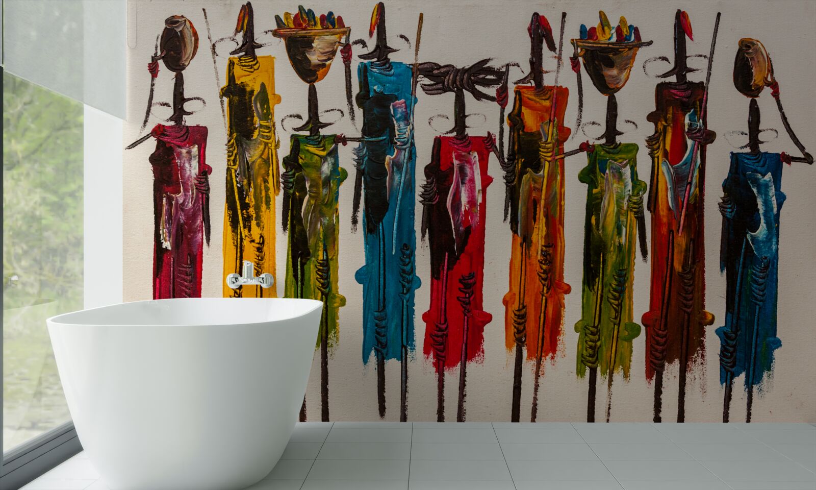 Fotobehang stam uit afrika