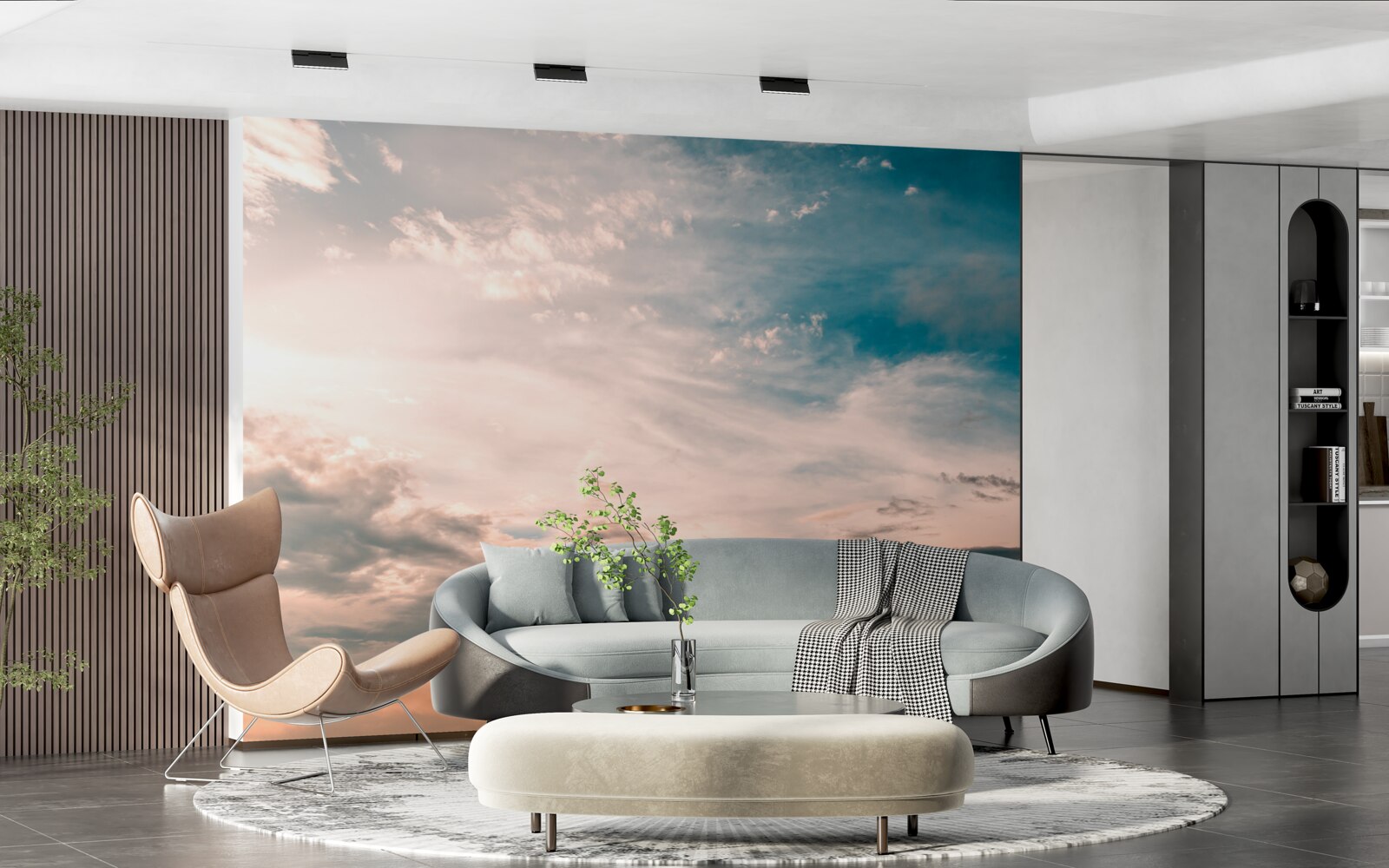 Fotobehang hemel bij zonsopgang