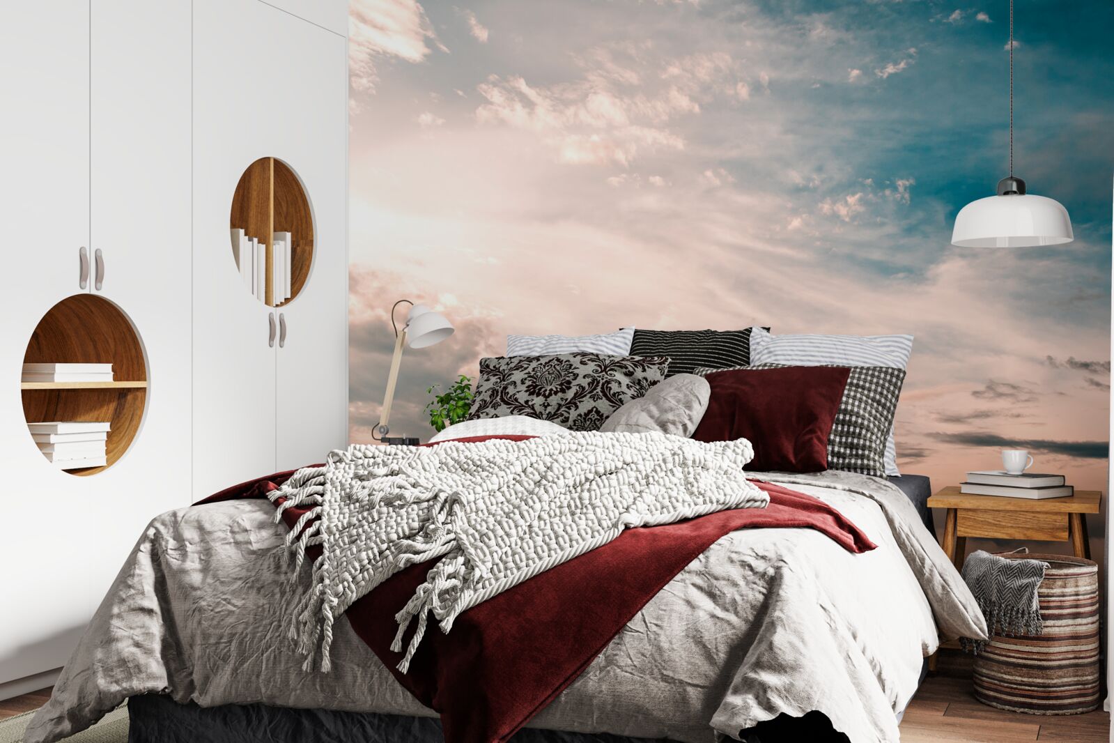 Fotobehang hemel bij zonsopgang