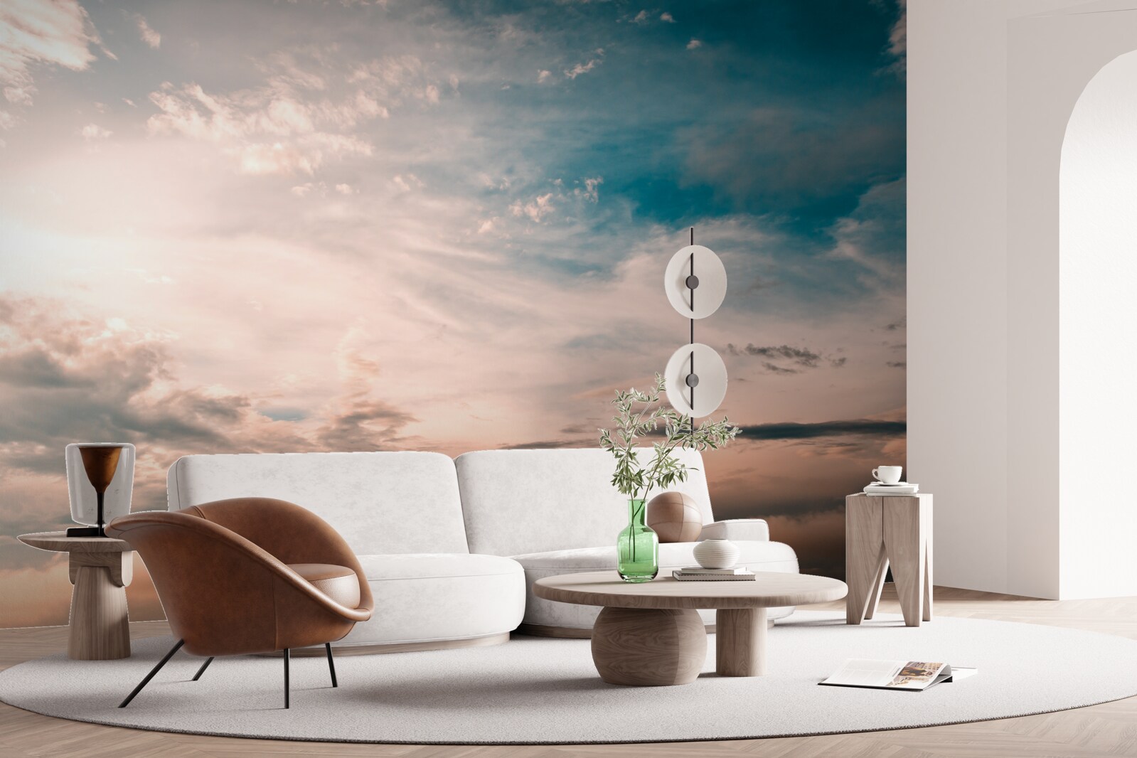 Fotobehang hemel bij zonsopgang