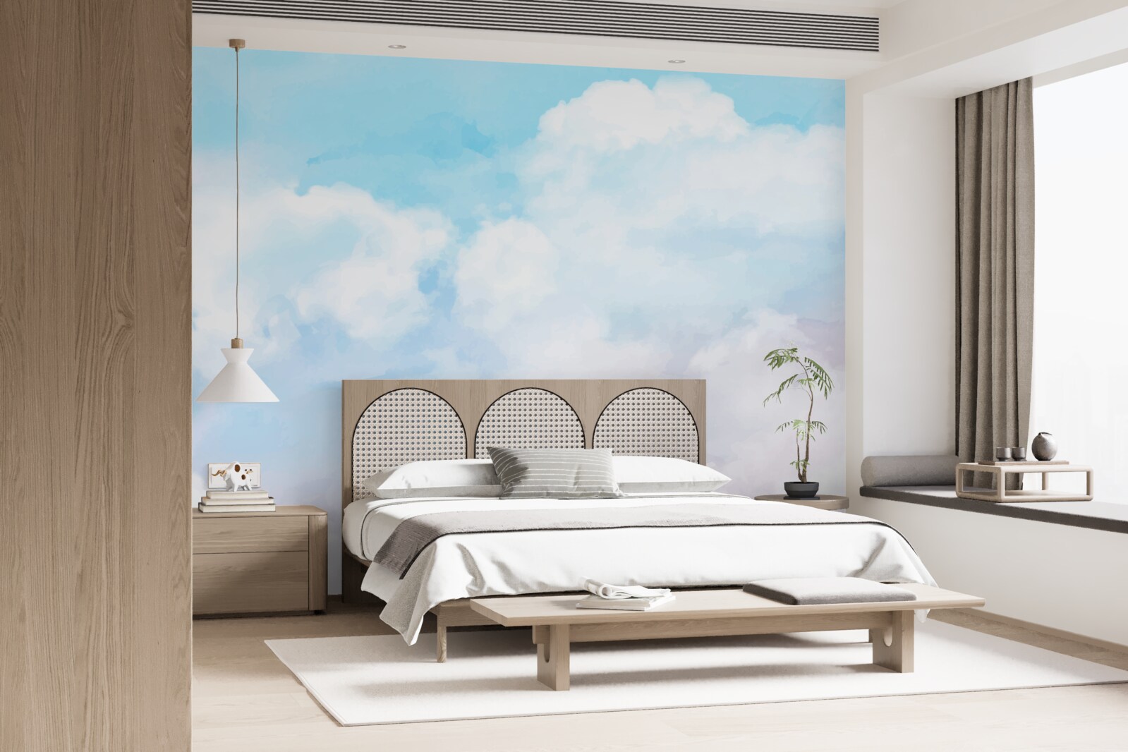 Fotobehang de lucht is helder en kleurrijk