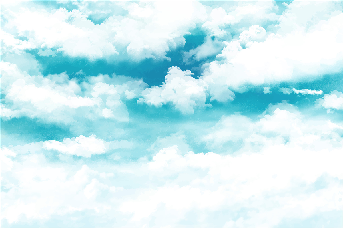 Fotobehang overdag is de lucht blauw en wit