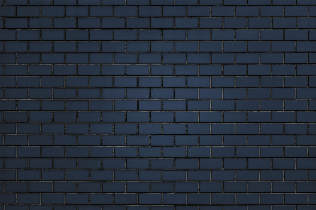 Fotobehang volledig donkere bakstenen muur