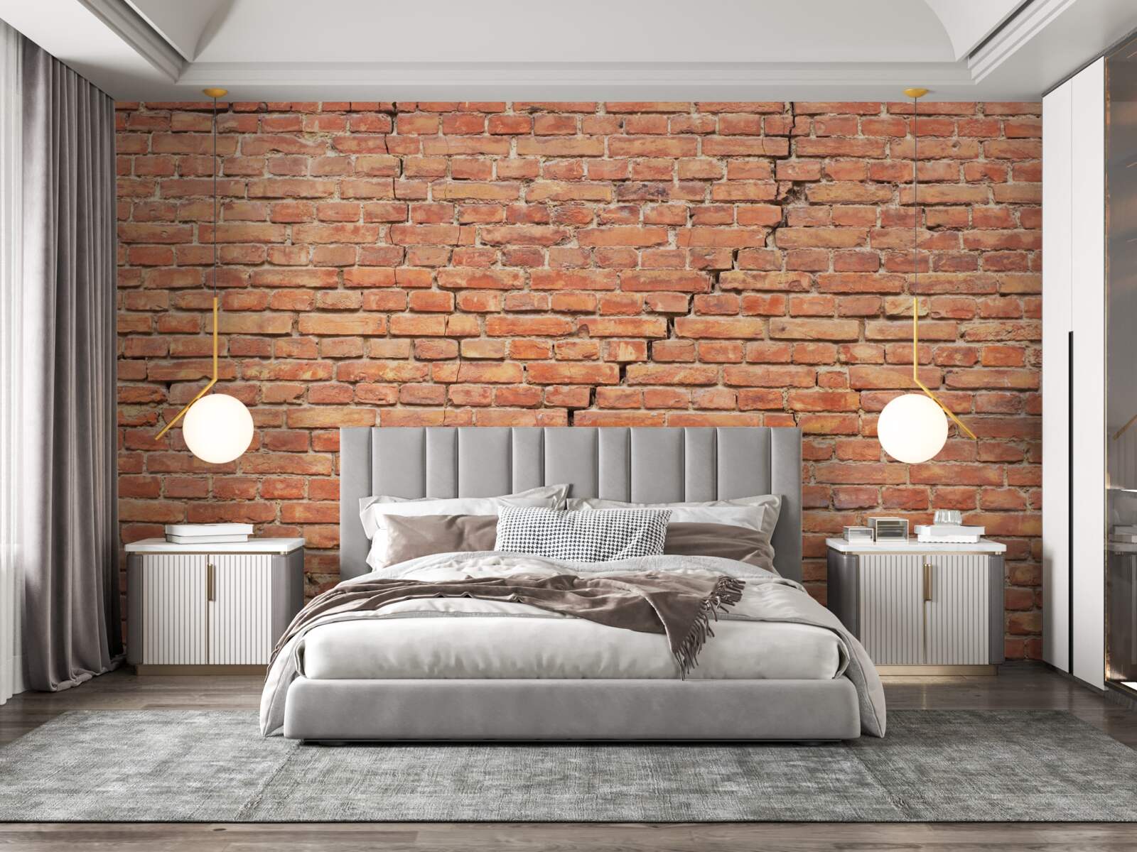 Fotobehang aanzienlijke scheur in de muur