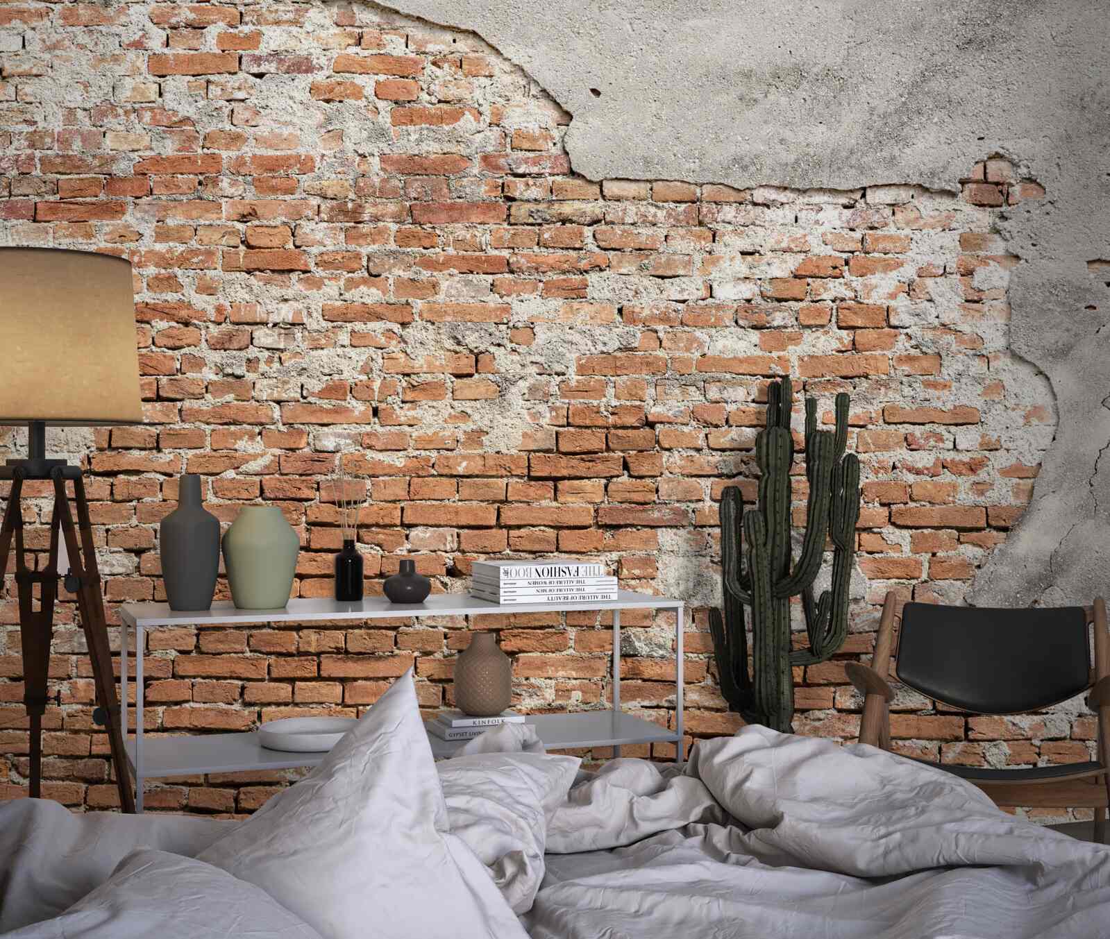 Fotobehang deel van een oude stenen barrière