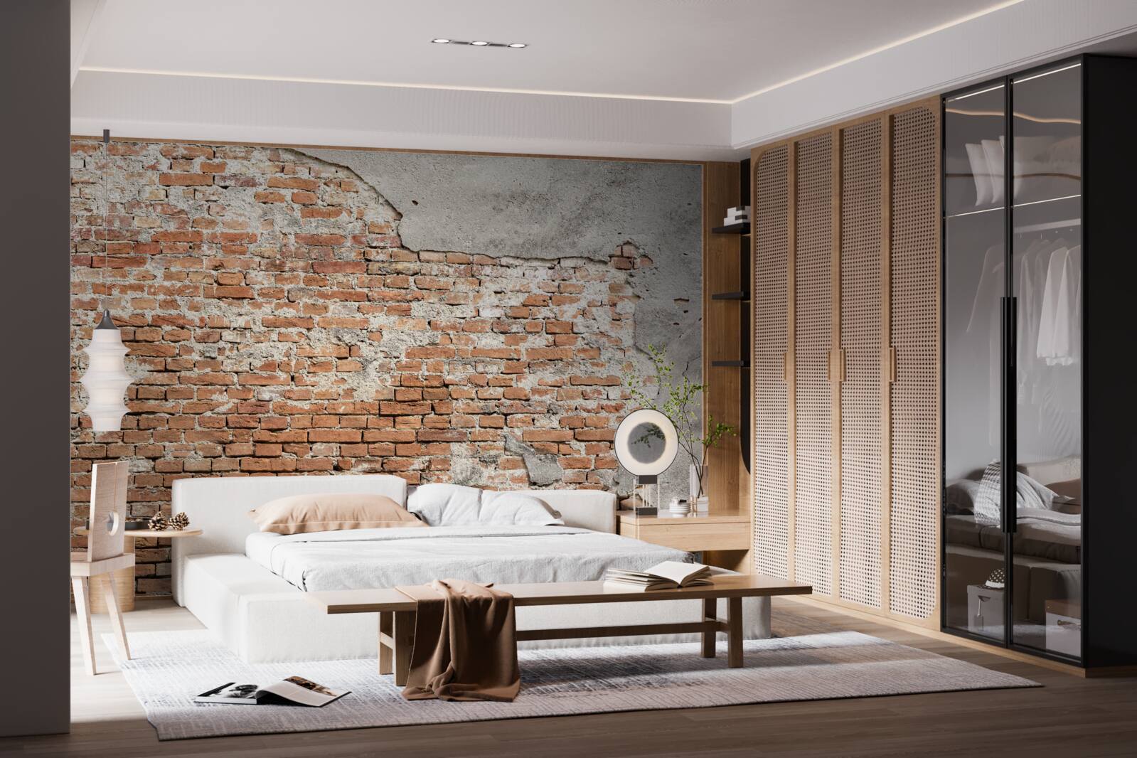 Fotobehang deel van een oude stenen barrière