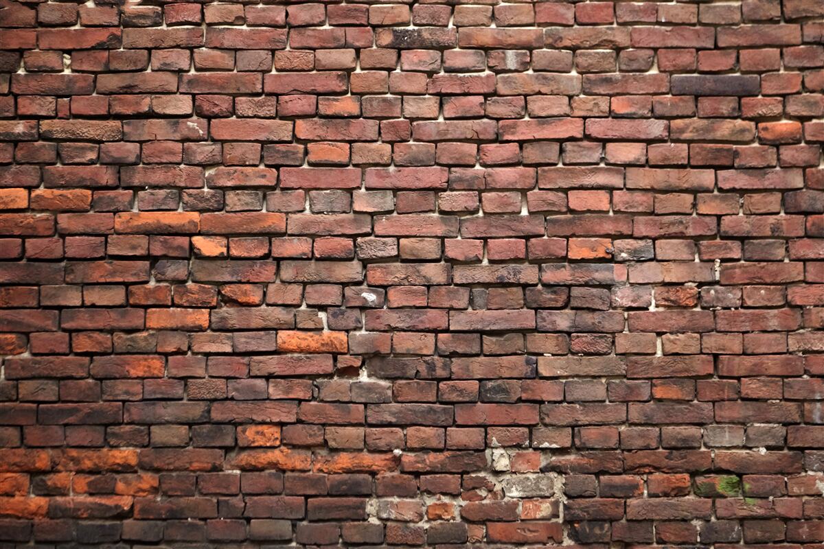 Fotobehang donkere bakstenen muur, ouder dan jaren