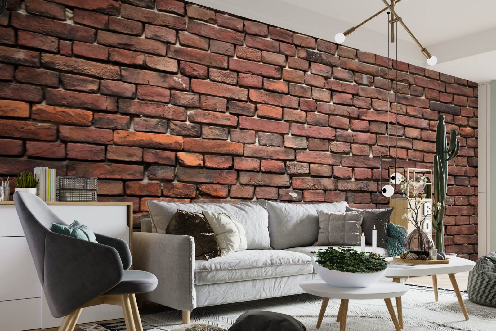 Fotobehang donkere bakstenen muur, ouder dan jaren