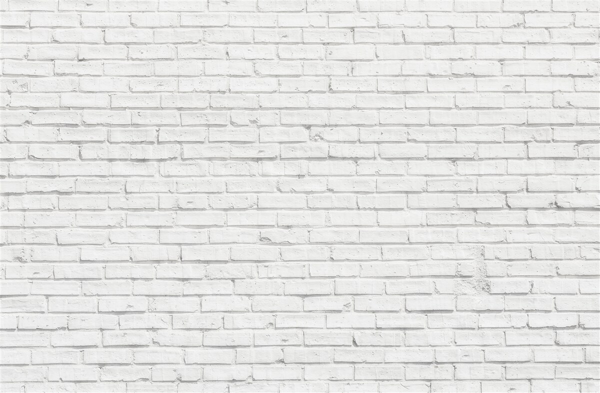 Fotobehang witte bakstenen basis