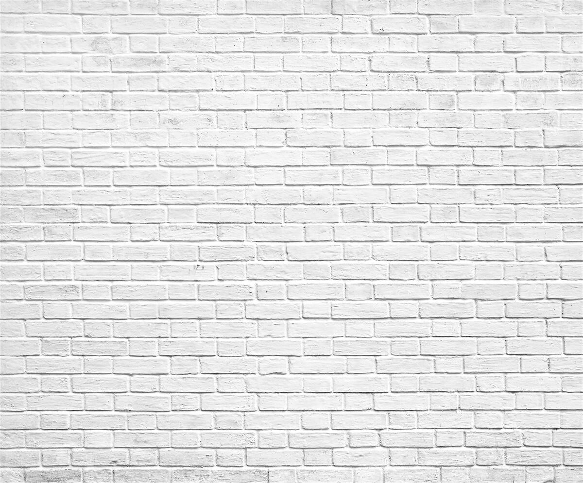 Fotobehang wit bakstenen gebouw