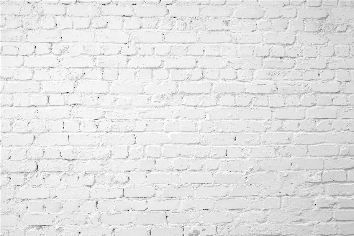 Fotobehang witte bakstenen muur