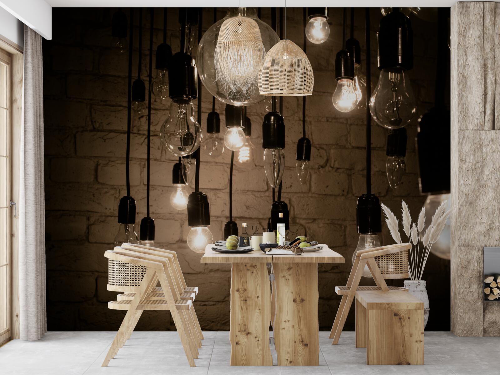 Fotobehang de vormen van de bollen verschillen