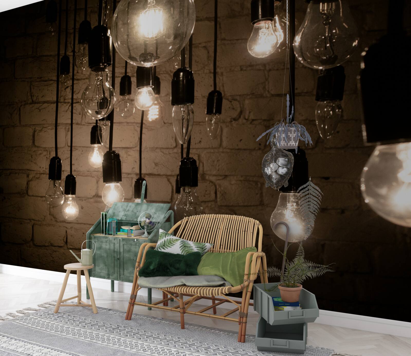 Fotobehang de vormen van de bollen verschillen