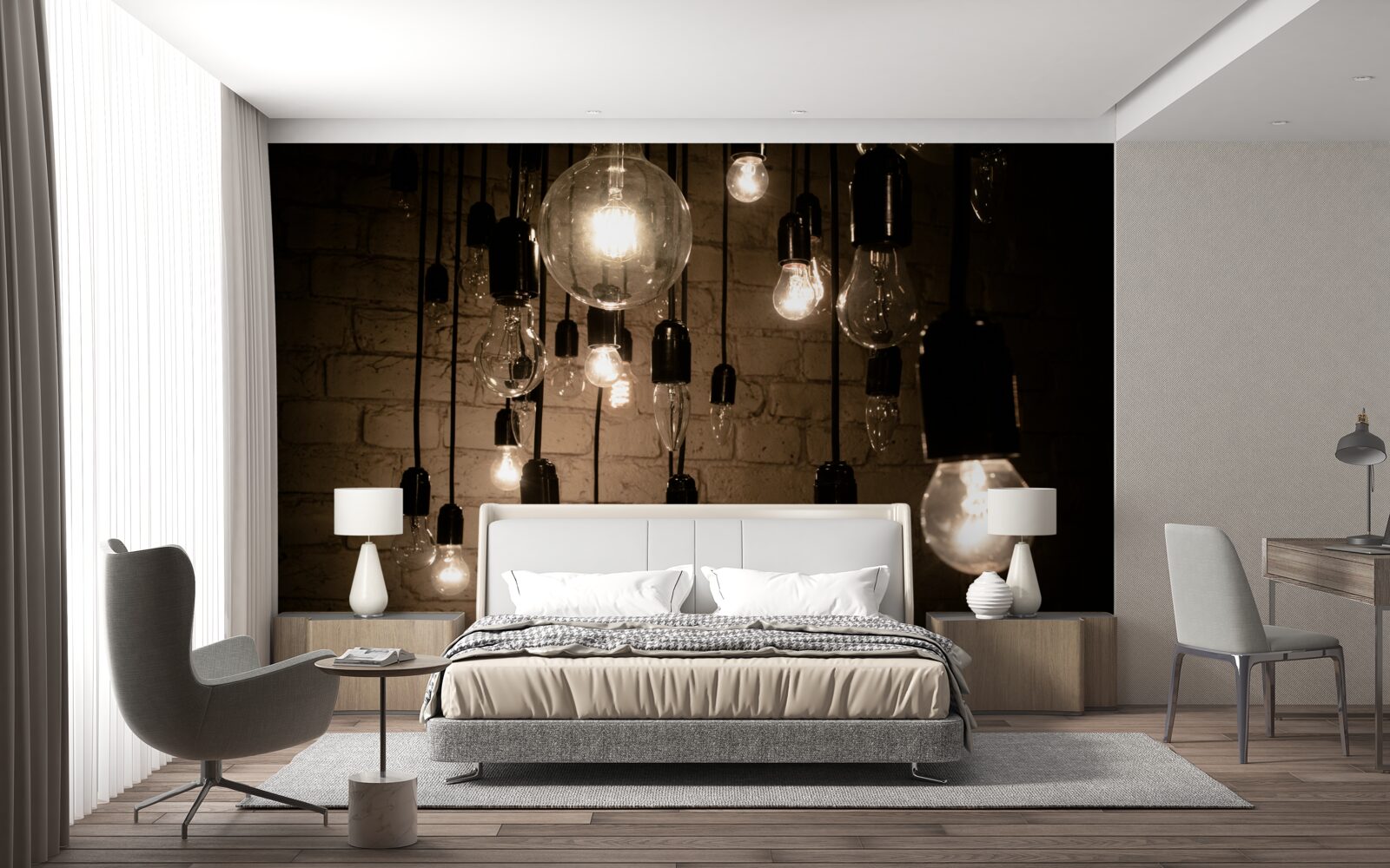 Fotobehang de vormen van de bollen verschillen