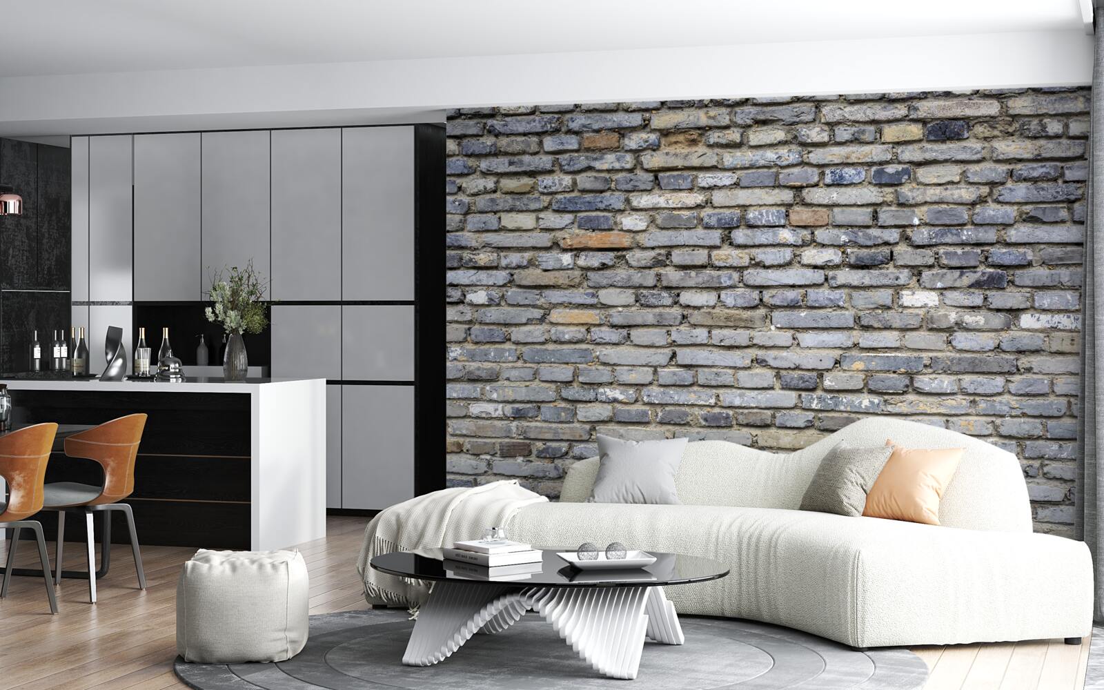 Fotobehang bakstenen muur