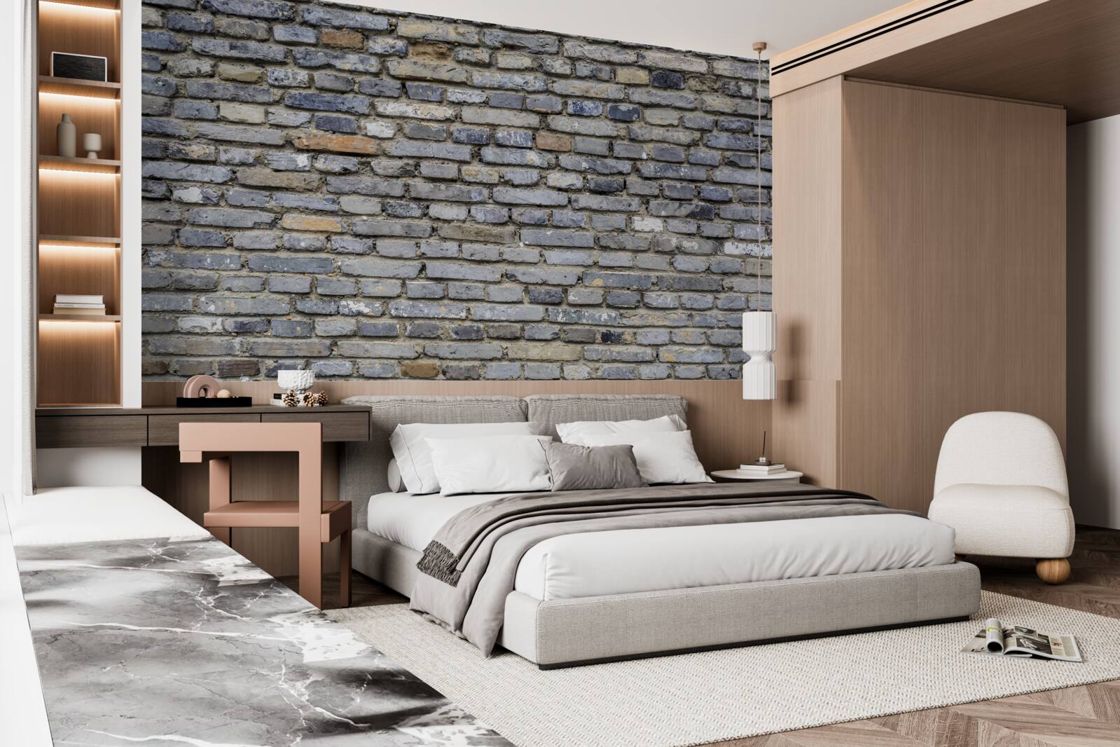 Fotobehang bakstenen muur