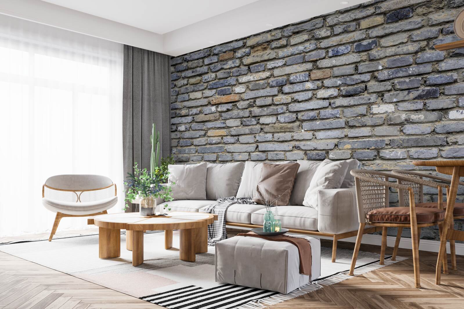 Fotobehang bakstenen muur