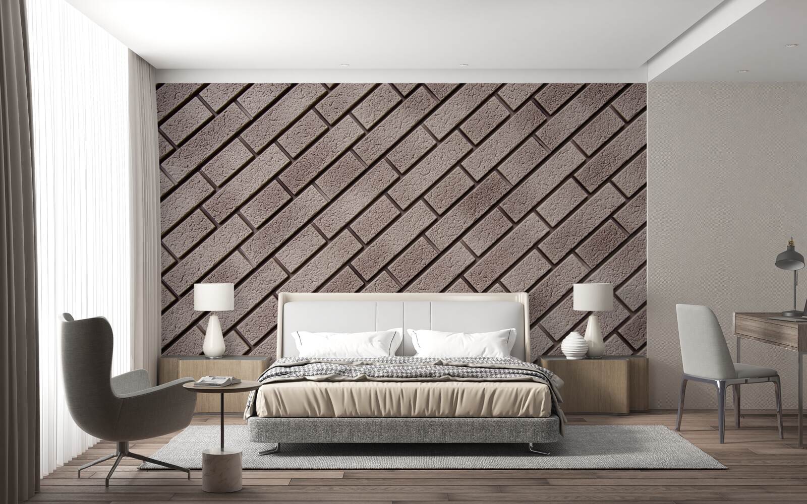 Fotobehang bestrating in perfecte staat