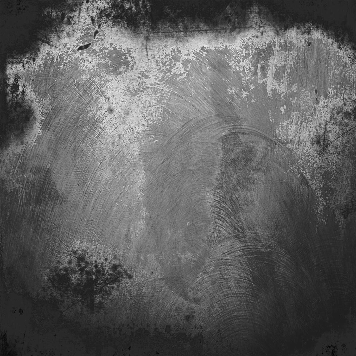 Fotobehang intens zwarte en angstaanjagende muur