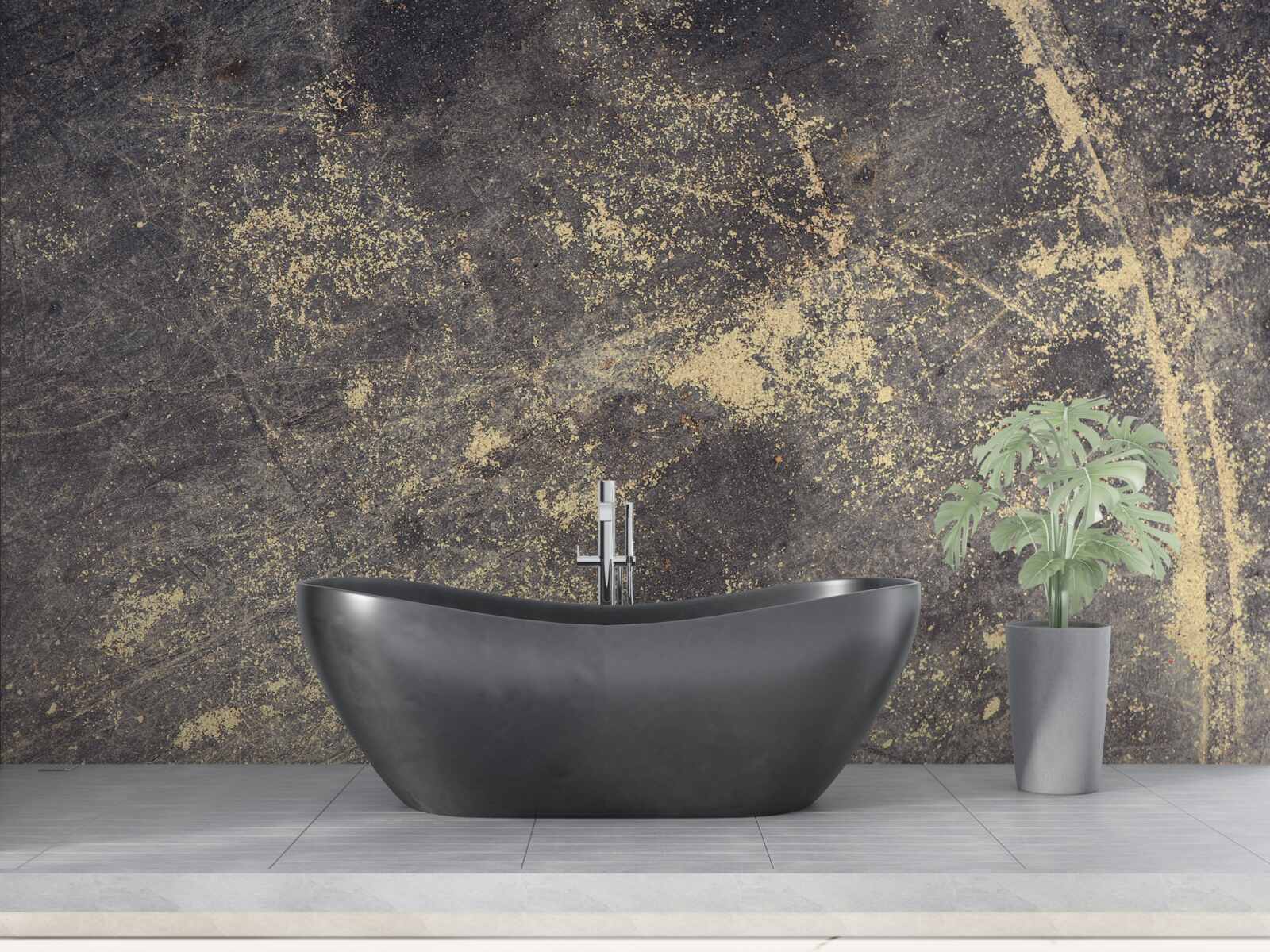 Fotobehang structuur van gescheurd beton