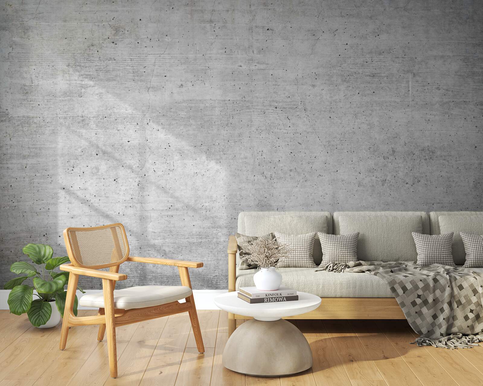 Fotobehang gepleisterde grijze textuur