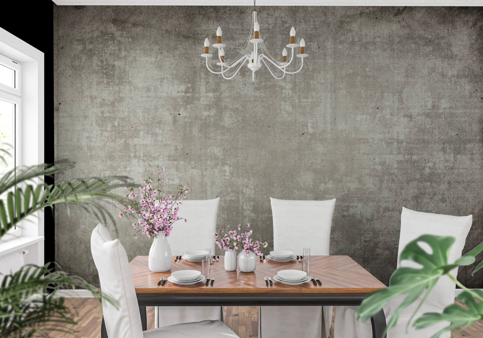 Fotobehang antieke achtergrond, donkergrijs