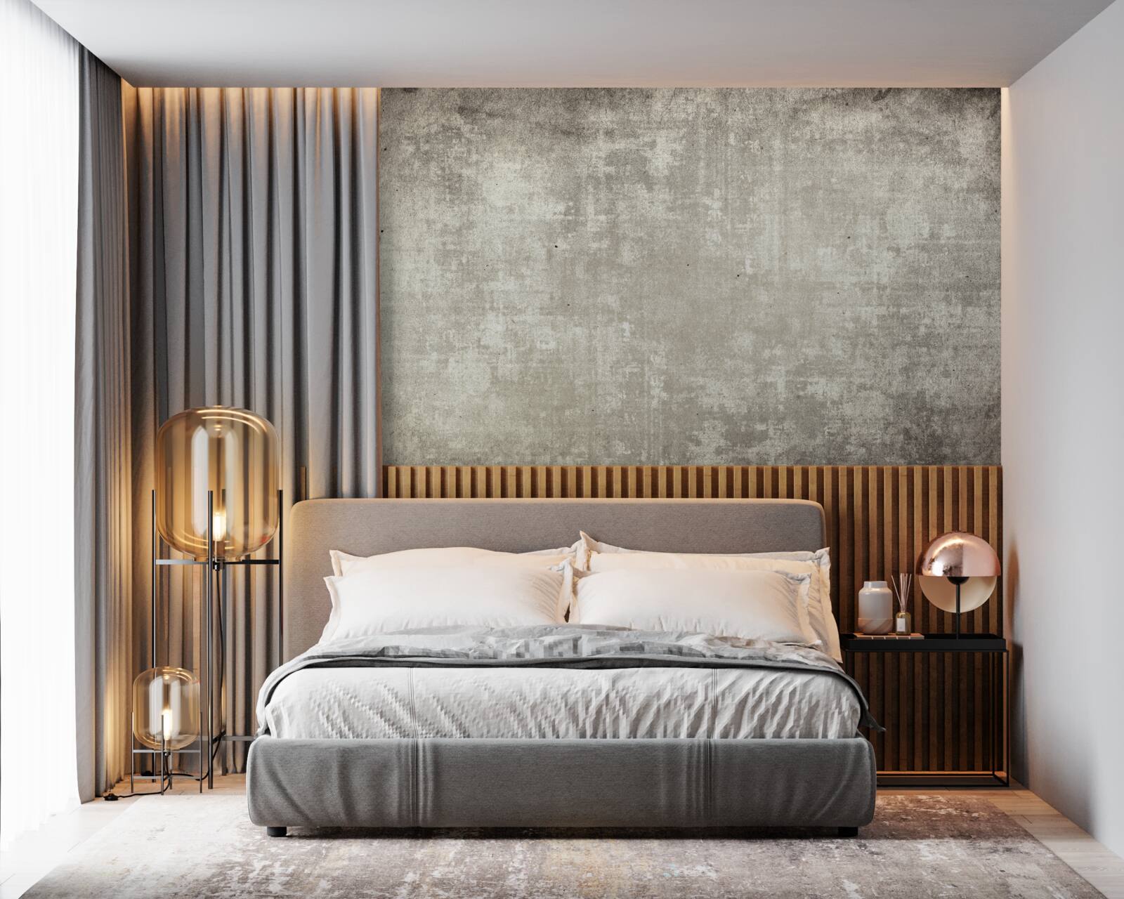 Fotobehang antieke achtergrond, donkergrijs