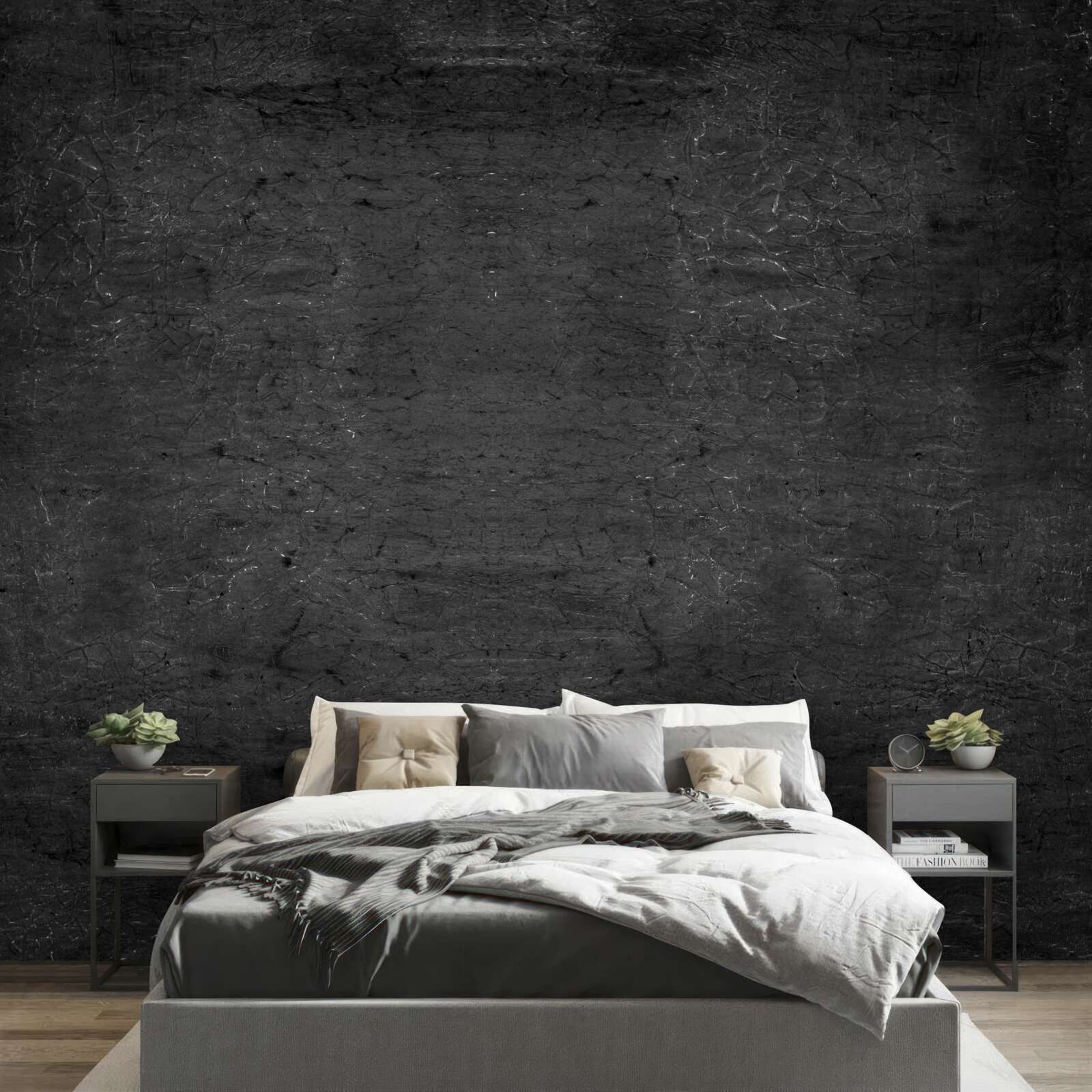 Fotobehang donkere cementmuur
