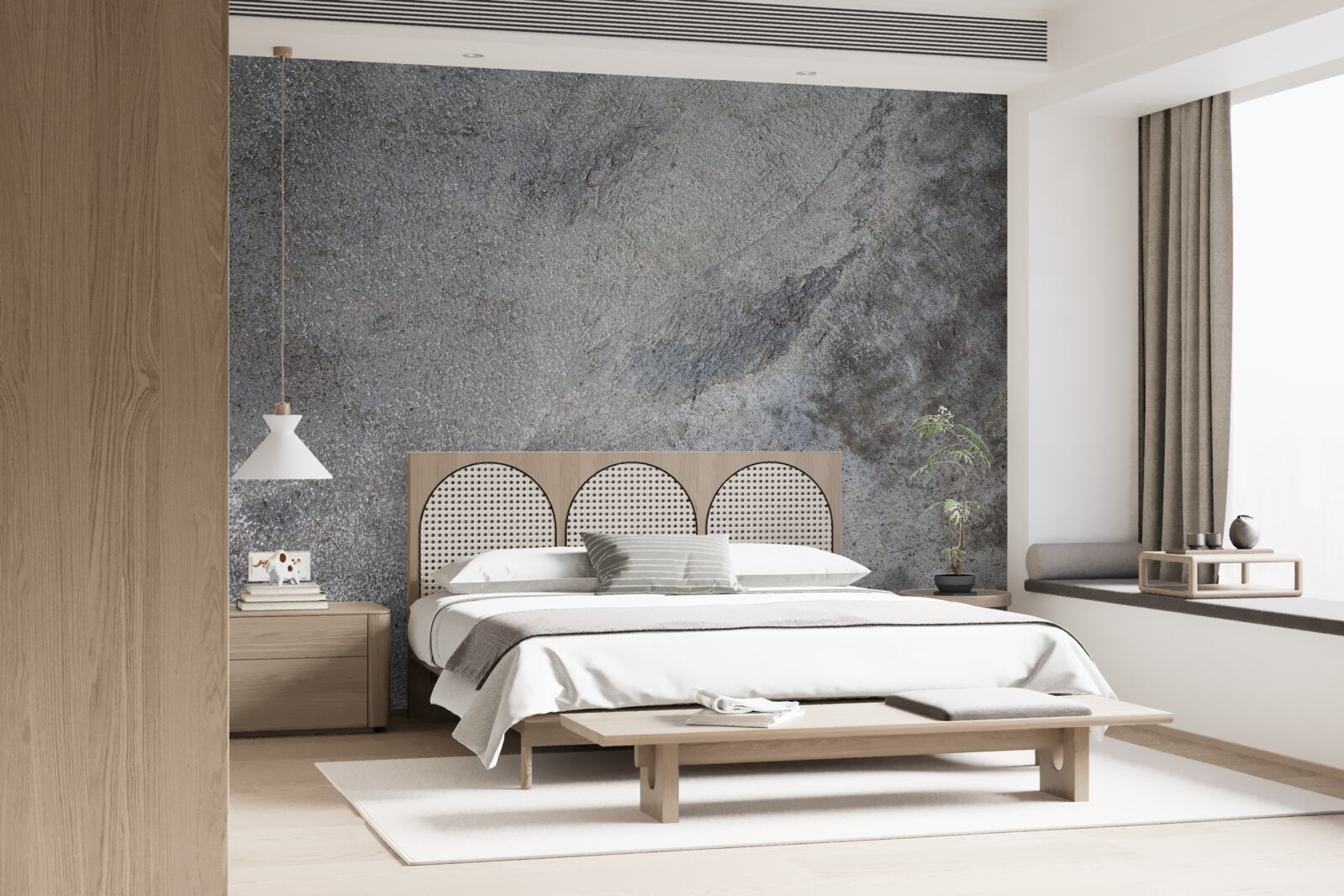 Fotobehang Gepolijste cementmuur