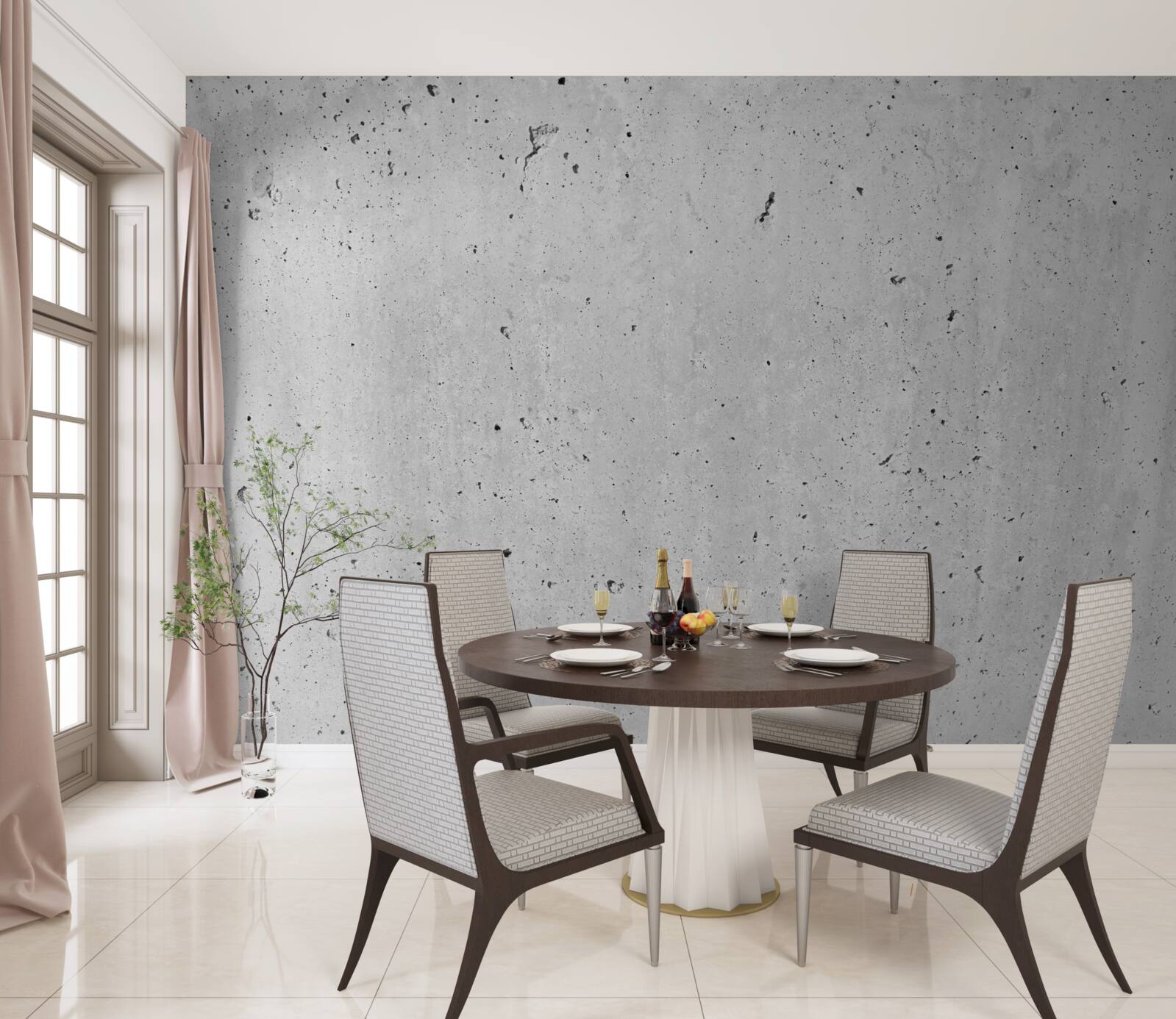 Fotobehang betonnen muur structuur