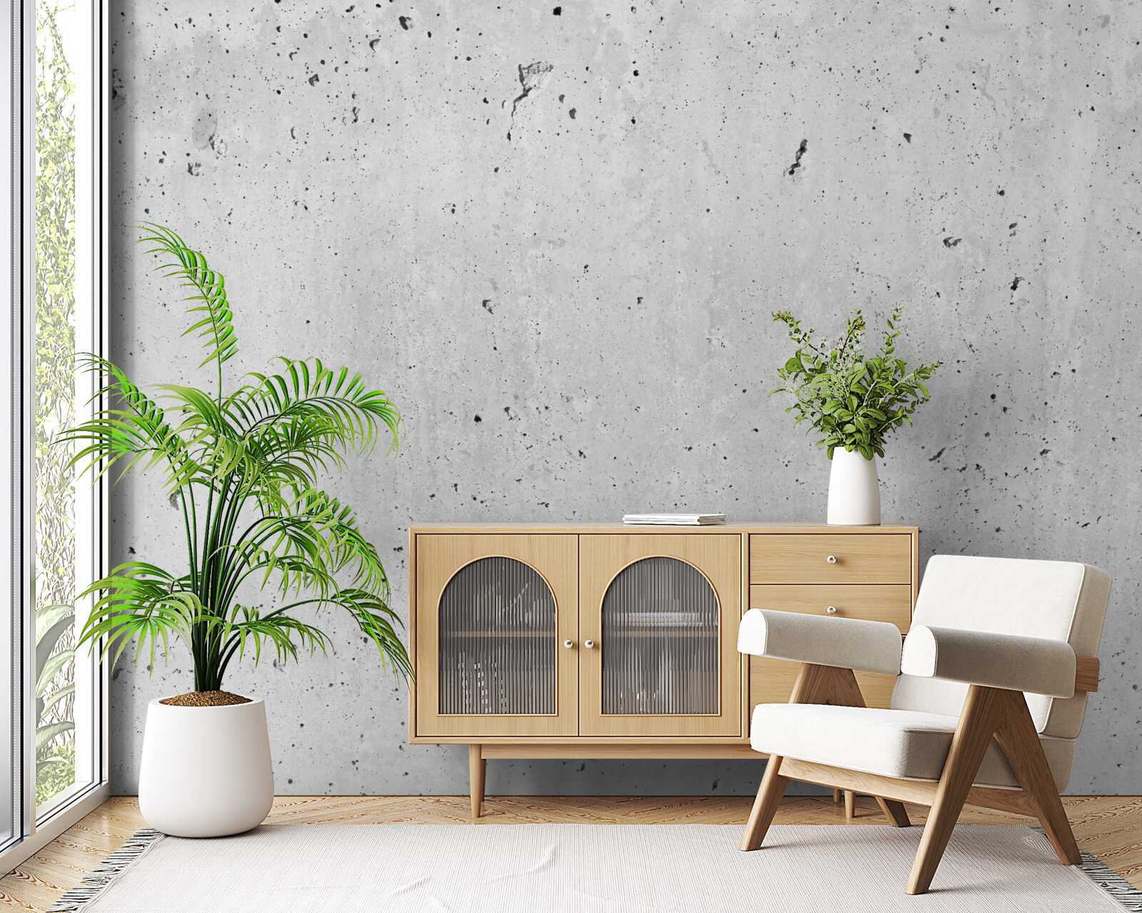 Fotobehang betonnen muur structuur