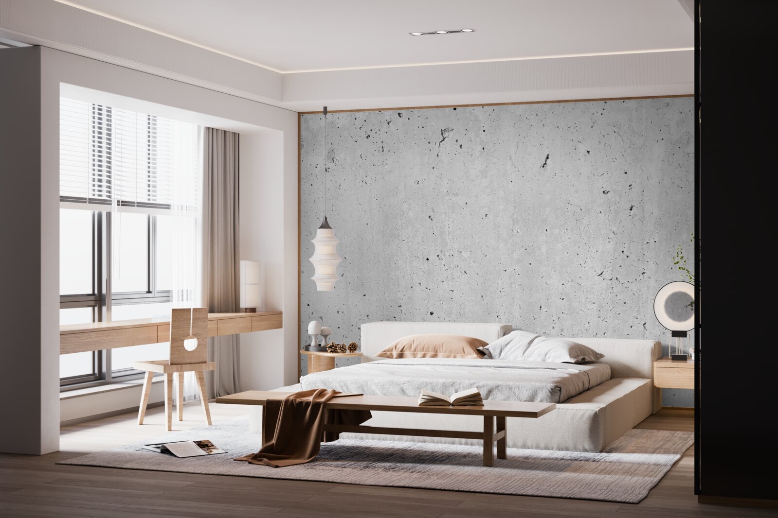 Fotobehang betonnen muur structuur