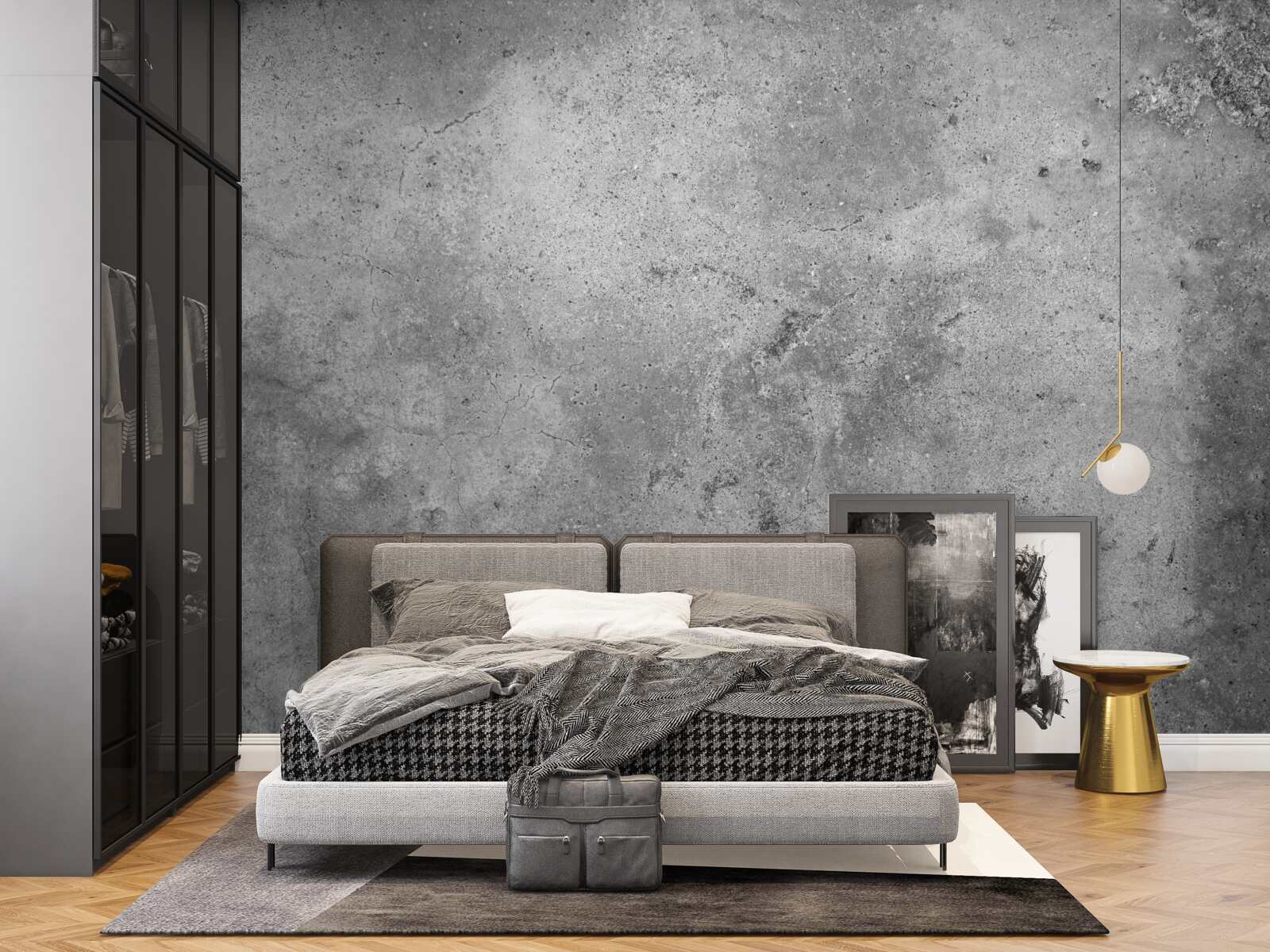 Fotobehang structuur van grijs cement