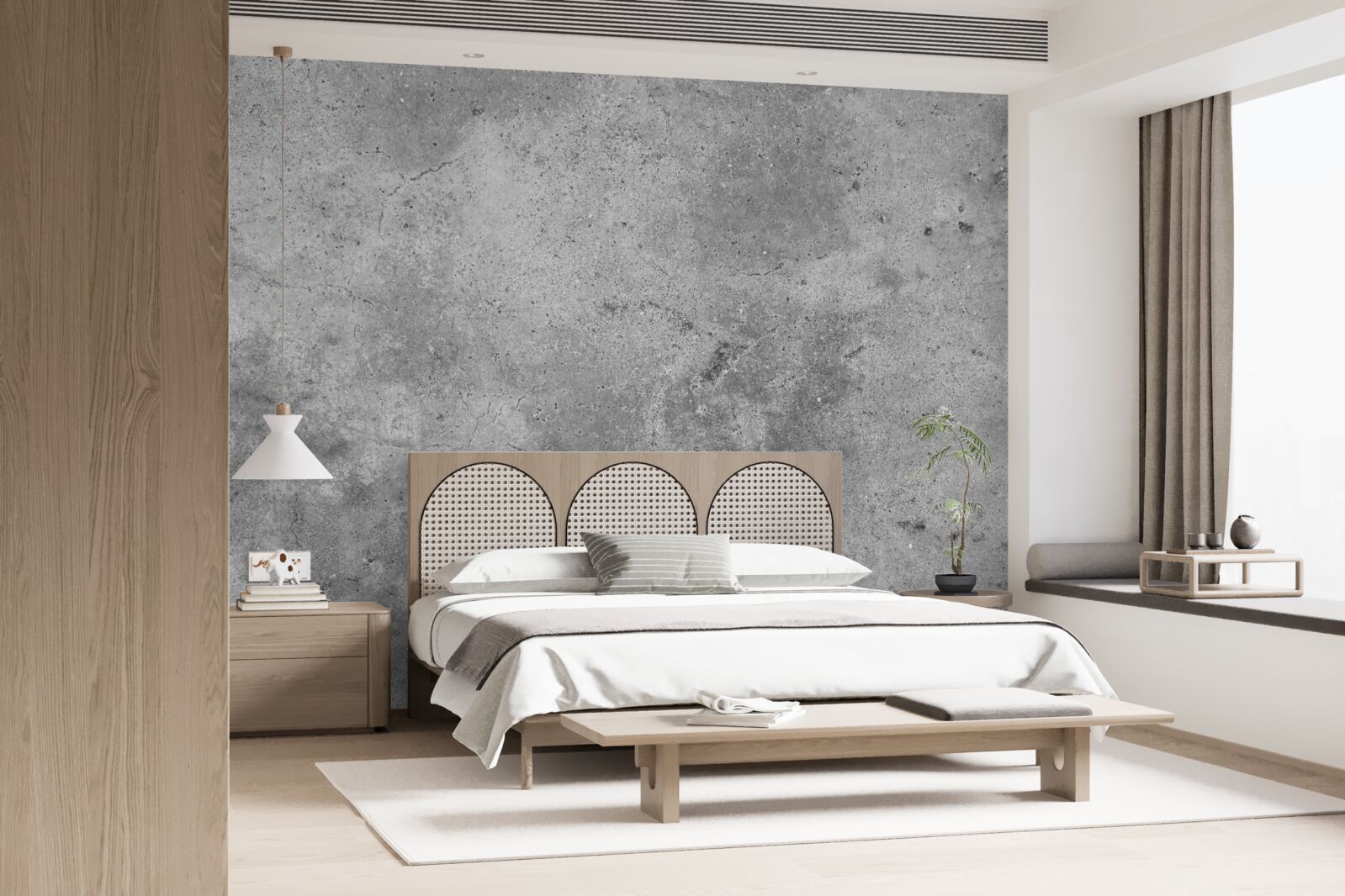 Fotobehang structuur van grijs cement