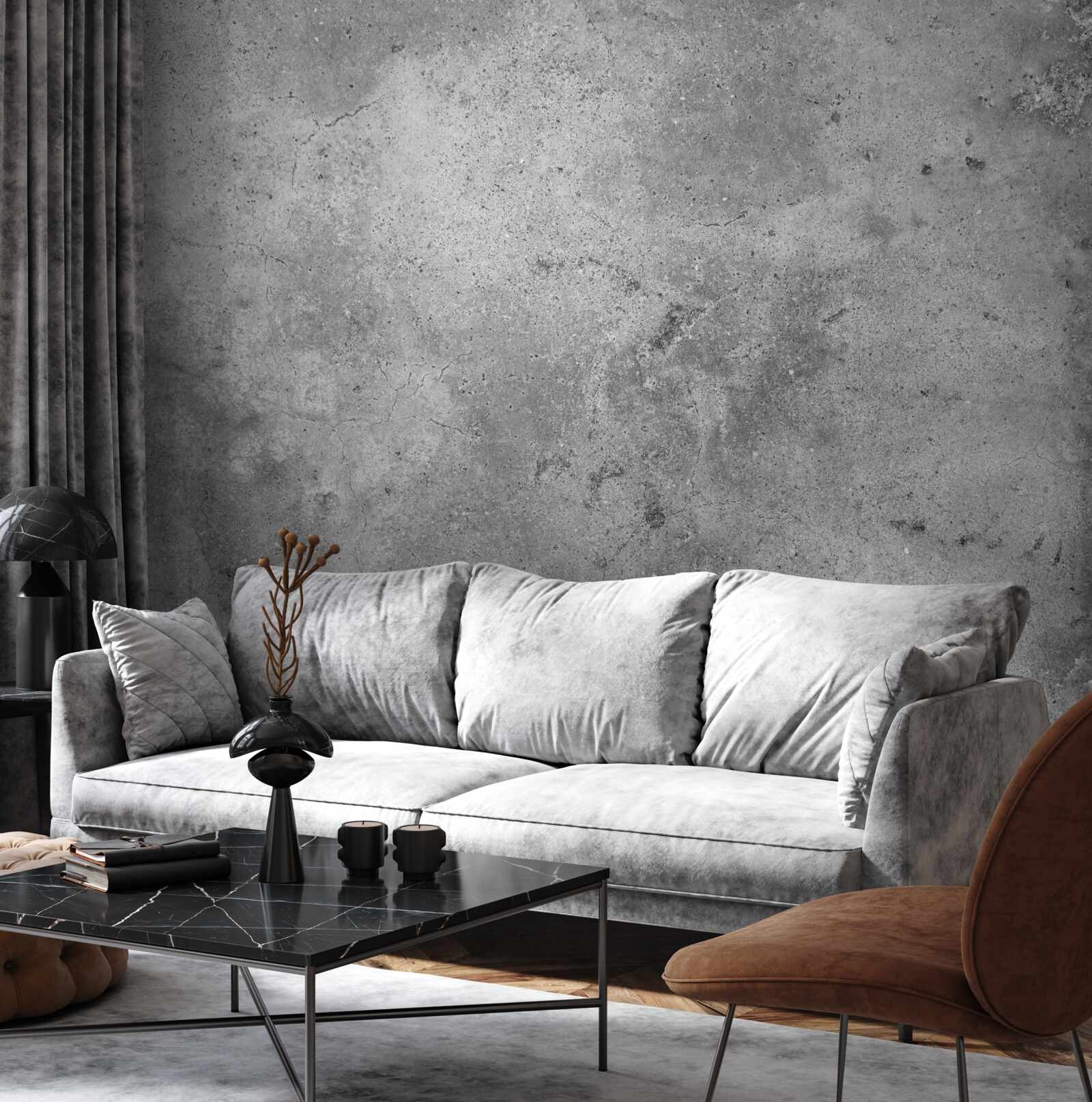 Fotobehang structuur van grijs cement
