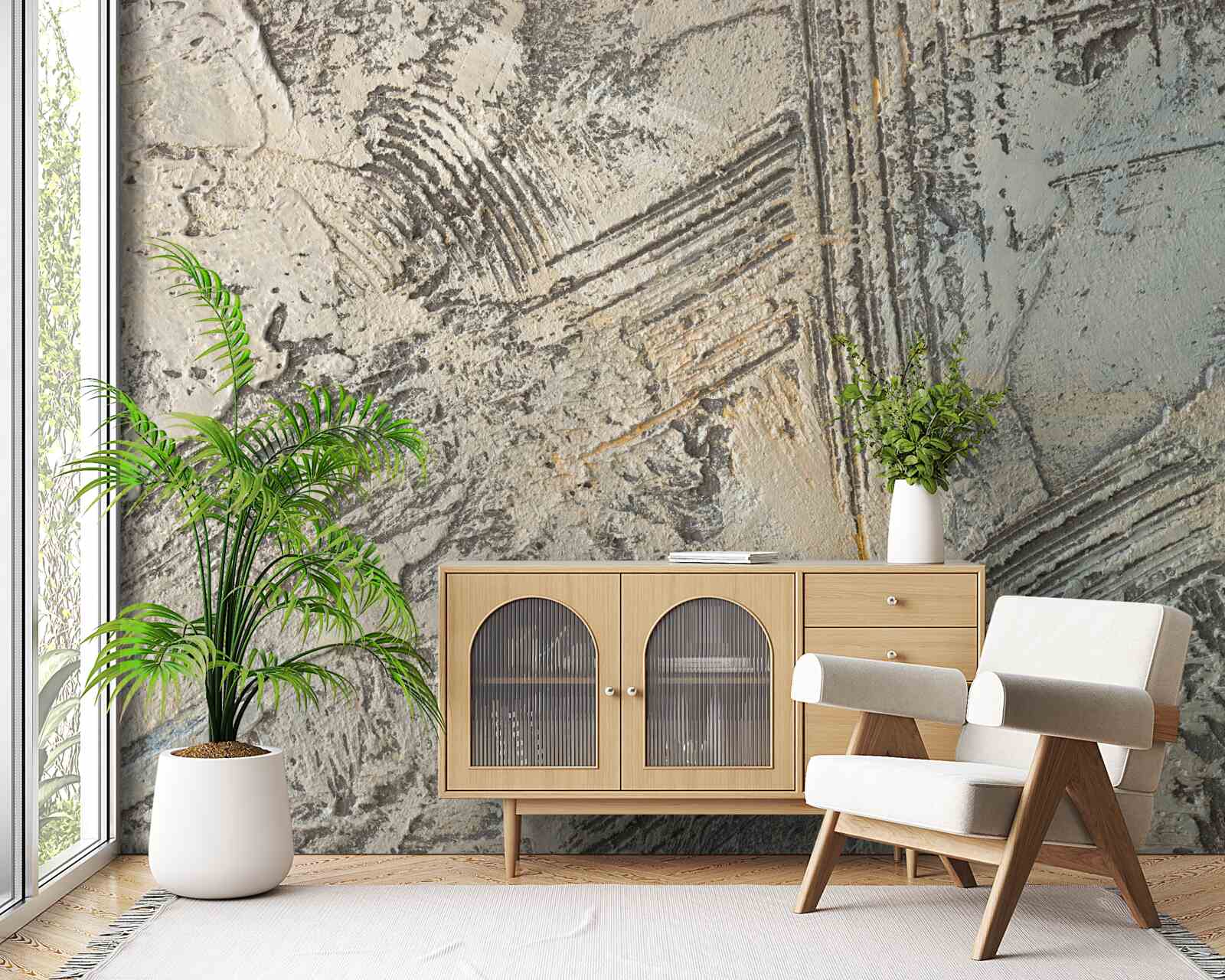 Fotobehang uniek decoratief gips