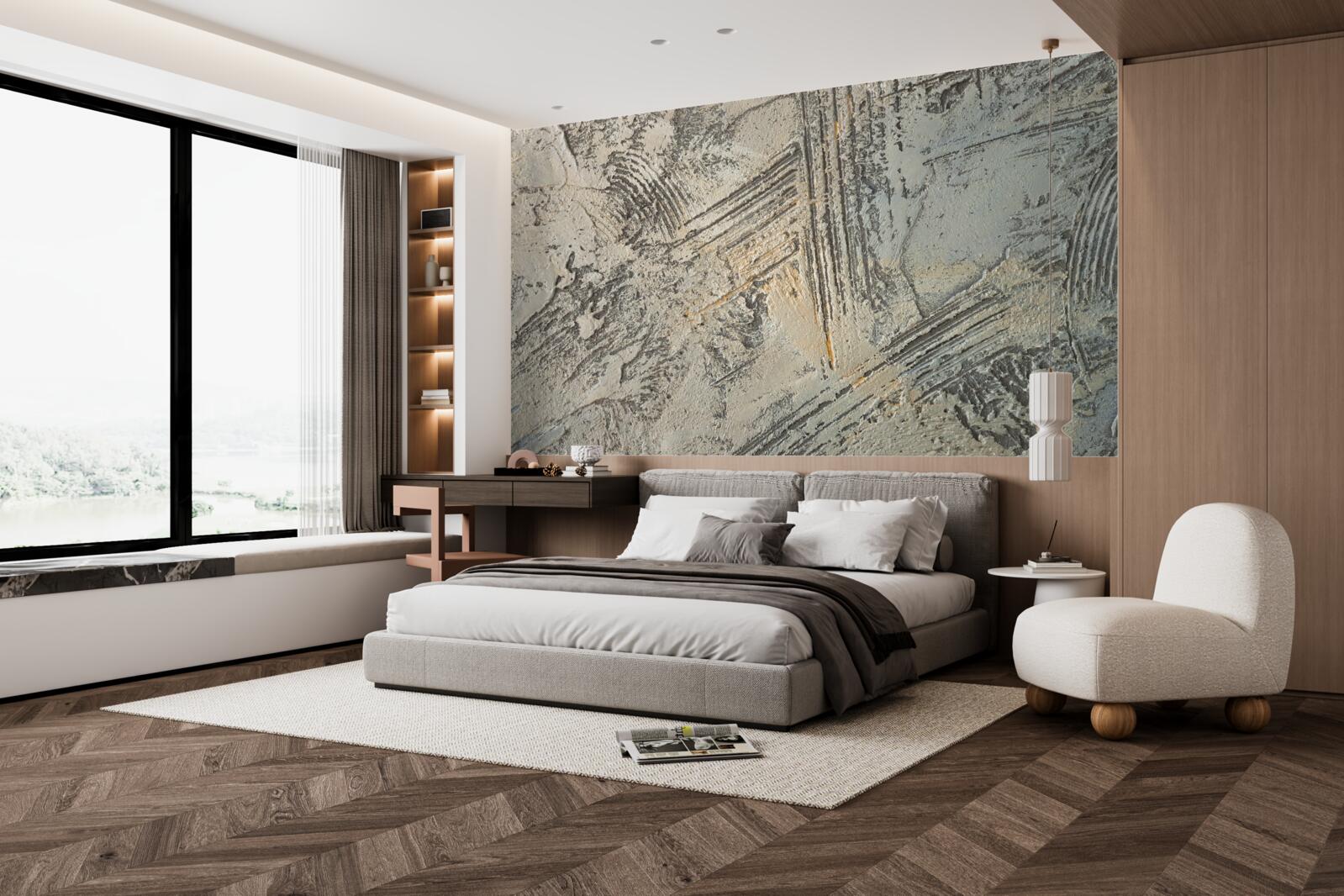 Fotobehang uniek decoratief gips