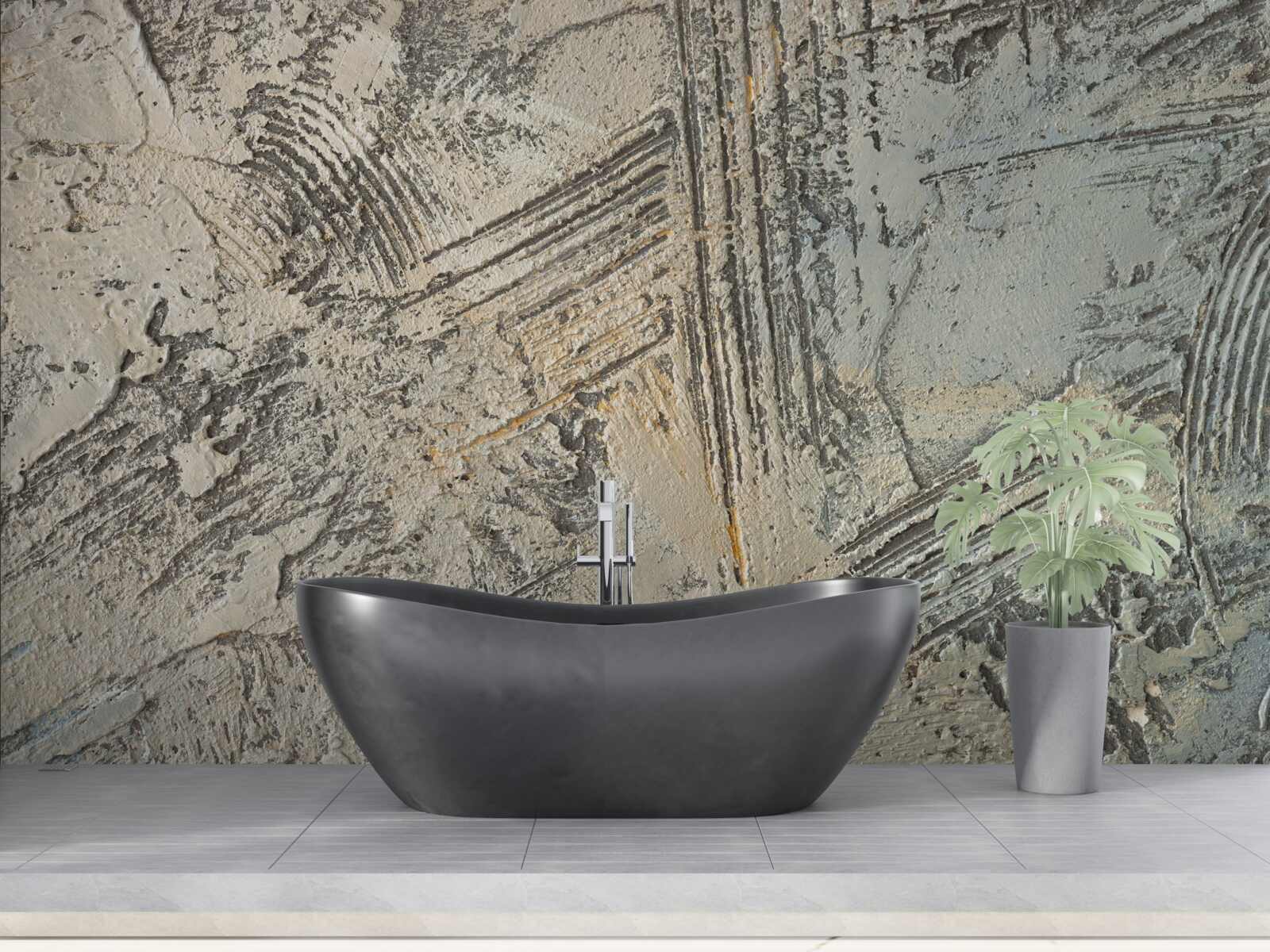 Fotobehang uniek decoratief gips