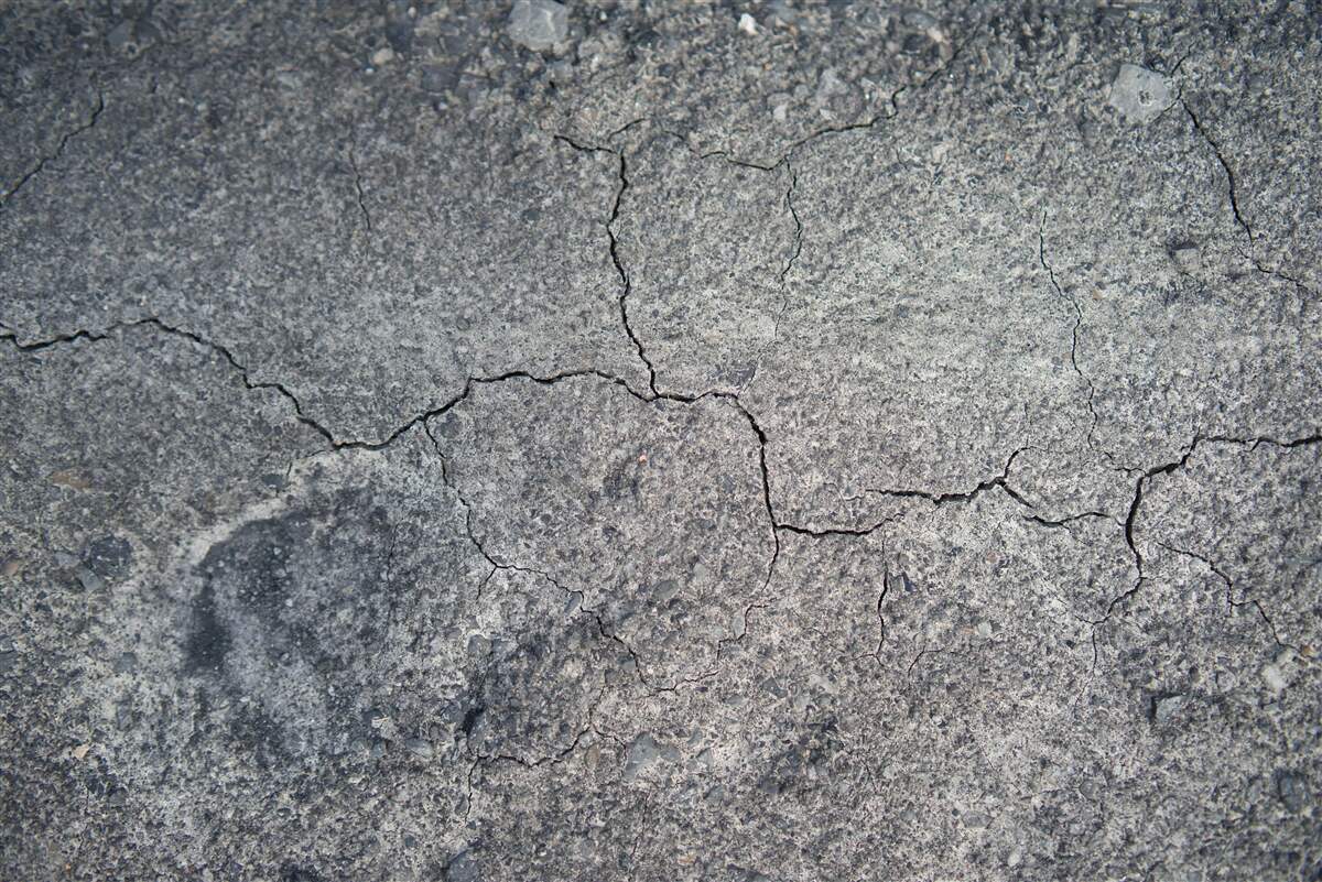 Fotobehang de droge toestand van de bodem