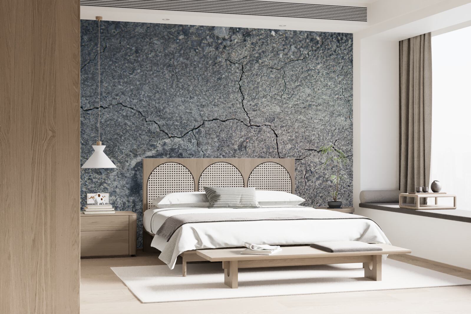 Fotobehang de droge toestand van de bodem