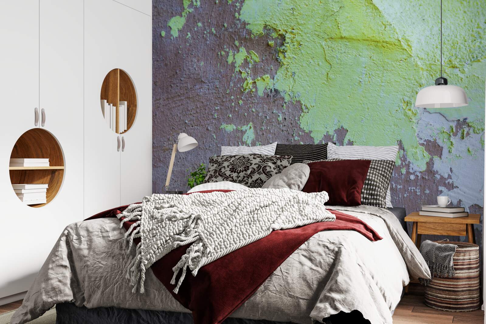 Fotobehang donker sierpleister