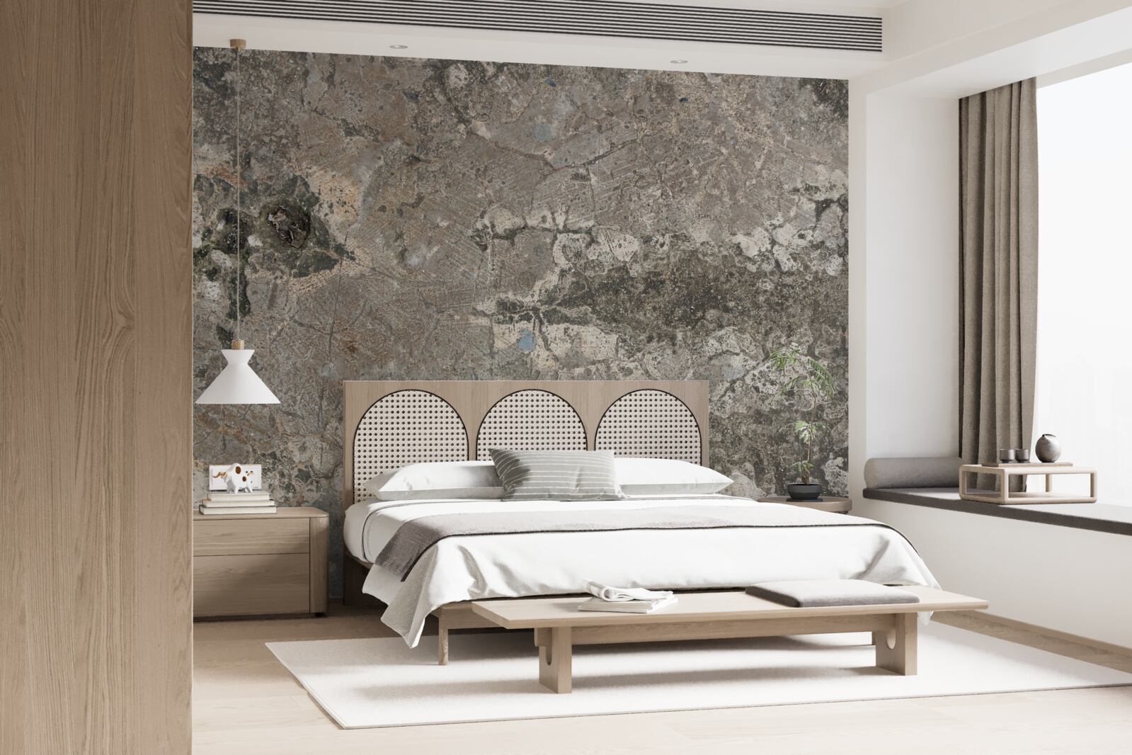 Fotobehang grijs graniet