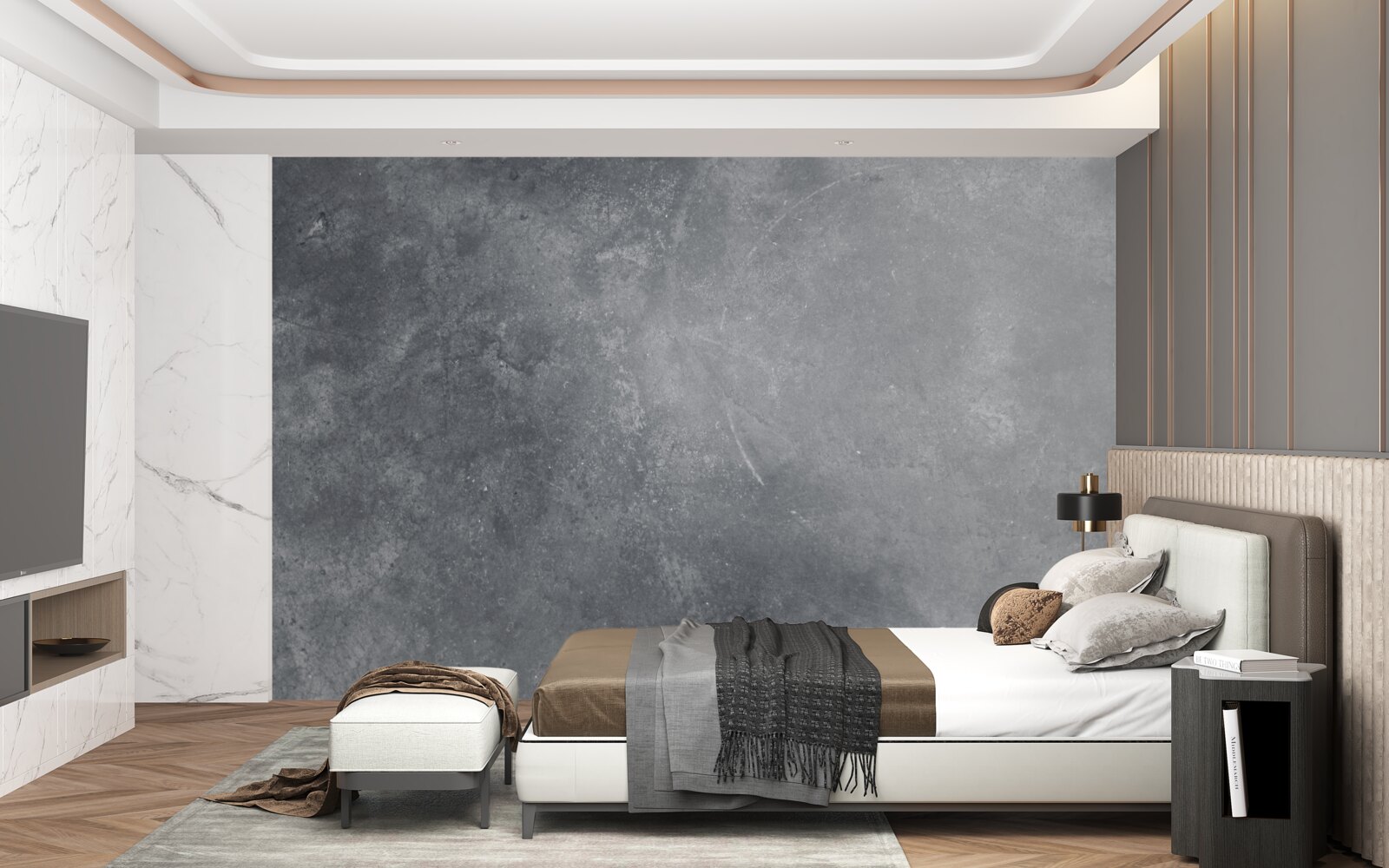 Fotobehang grijs vlak