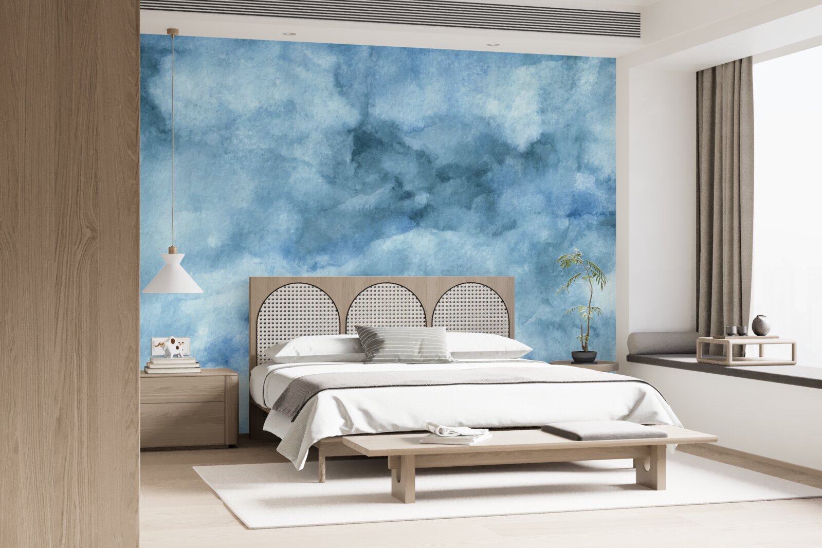 Fotobehang vage nevel van wolken